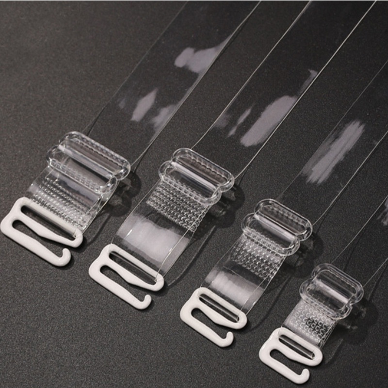 1 Cặp Dây Đeo Áo Ngực Silicon Trong Suốt Vô Hình Tháo Rời Được