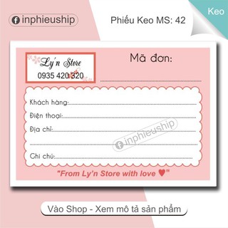 A7 Phiếu giao hàng có keo 400 tờ (MS42K)
