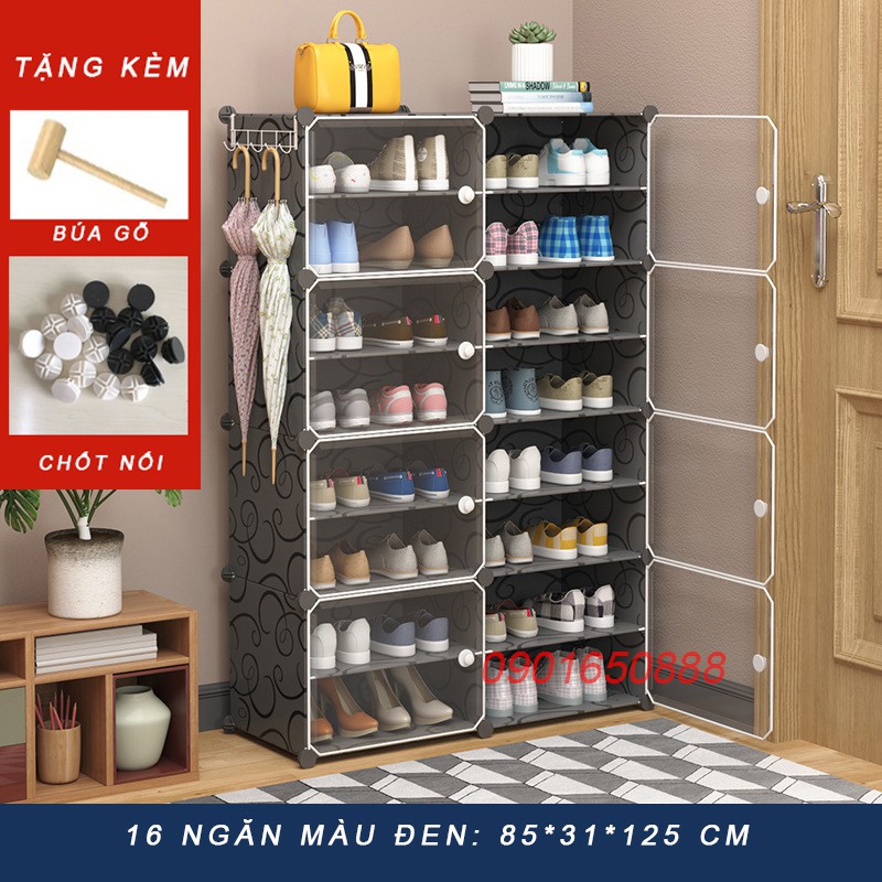 [HOT SALE - TỦ 16-20 O] - TỦ NHỰA ĐỂ GIÀY DÉP KIỂU MỚI ĐỂ ĐƯỢC 40 ĐÔI GIÀY. KỆ GIÀY DÉP ĐA NĂNG