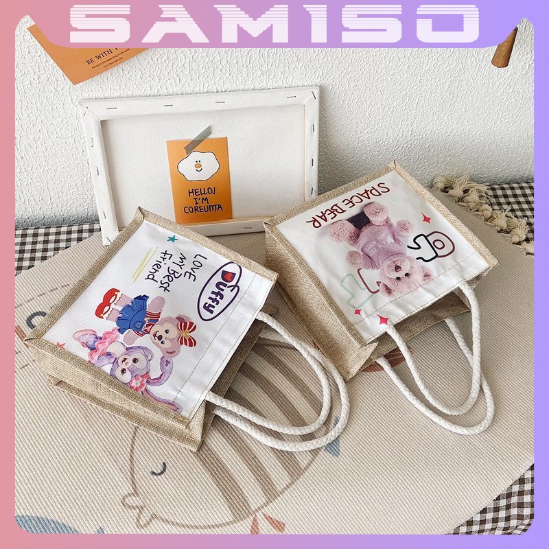 Túi cói mini đi biển nữ đẹp thời trang dễ thương cute phong cách Vintage TC0