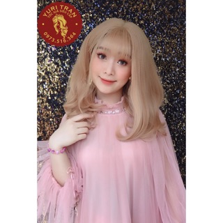 Tóc bộ siêu cấp YuriTran (Xoăn phồng ngắn Vàng Tây)