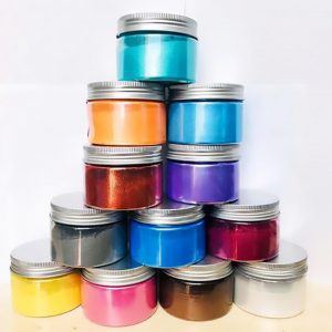 Bộ 12 Màu Bột camay nhũ ánh kim pha Epoxy Resin màuducthanh