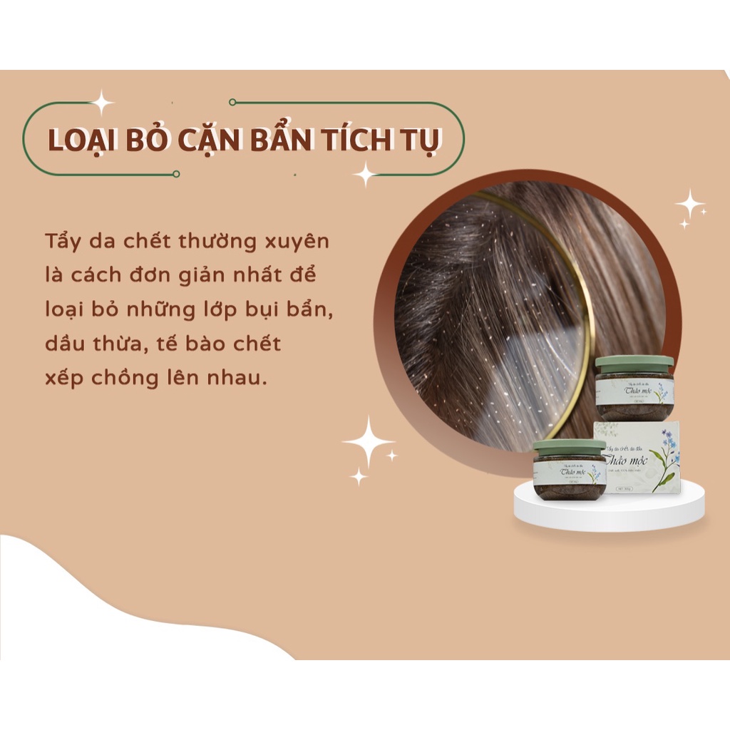 [CHÍNH HÃNG] Tẩy da chết da đầu giúp phục hồi tóc hư tổn, giảm gàu, nấm, ngứa