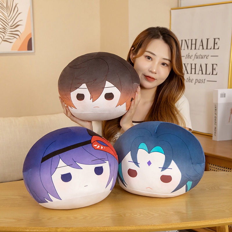 CÓ SẴNGối nhồi bông hình bánh bao nhân vật Genshin Impact tùy chọn xinh xắn Gấu bông plushie mochi Genshin Impact mềm mại cute game anime