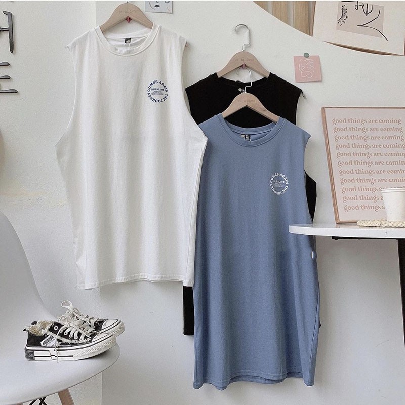 Váy Tanktop Kèm Áo Quây Trong Liền M365 -Teen 888