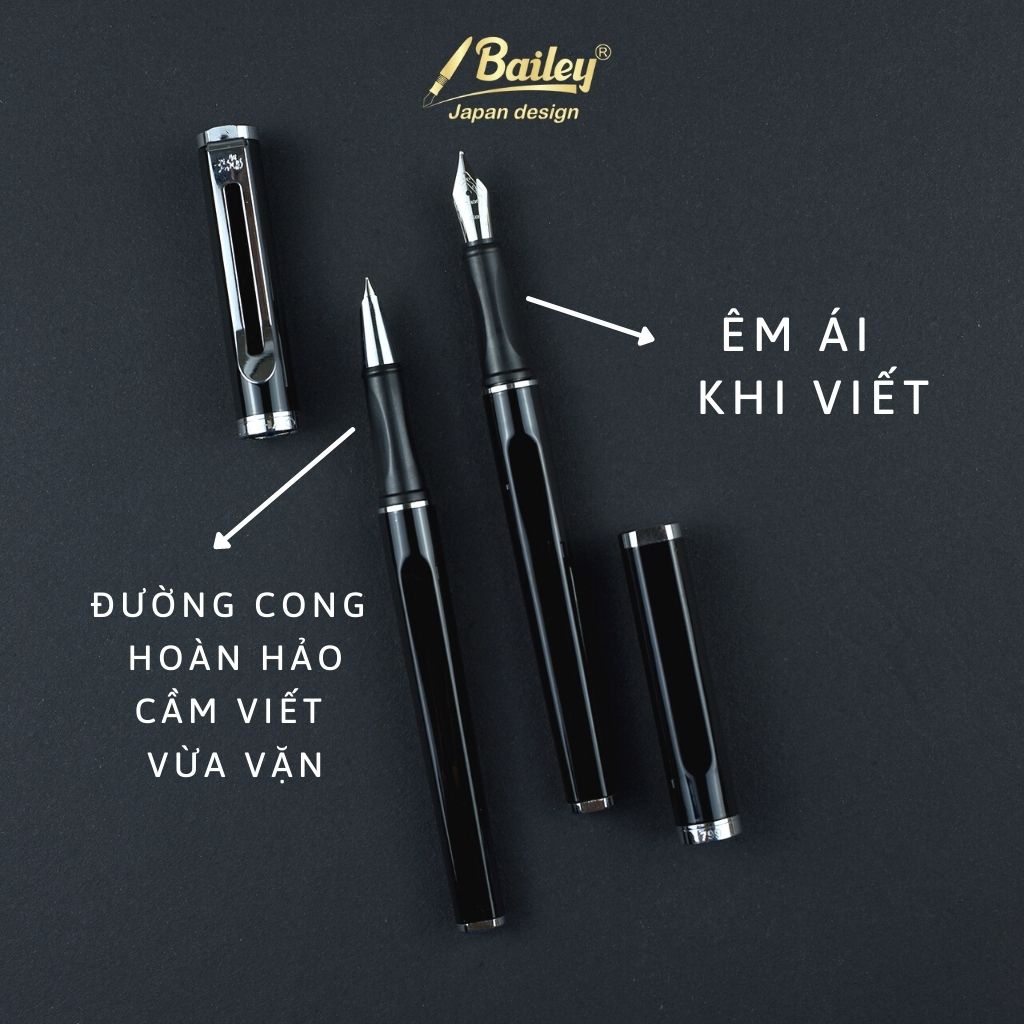 Bút máy Bailey ngòi trơn nét nhỏ mã jinhao BTL10