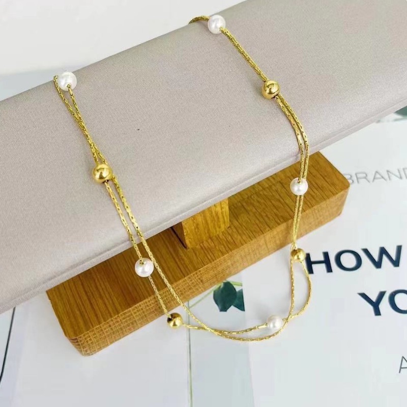 Dây Chuyền 2 Tầng Titan Ko Đen TT 3904