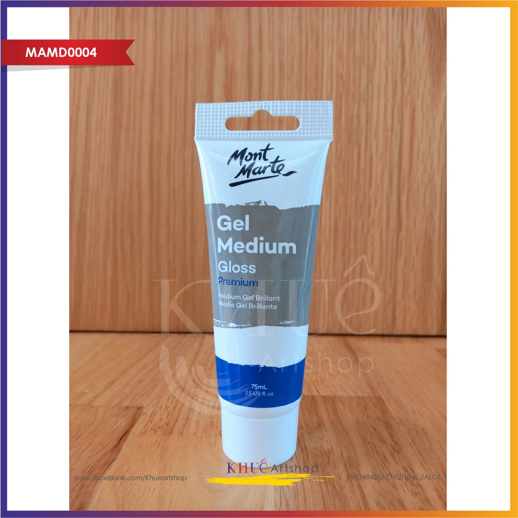 Dung môi phủ bóng _Gel Medium Gloss Mont Marte_75ml_135ml