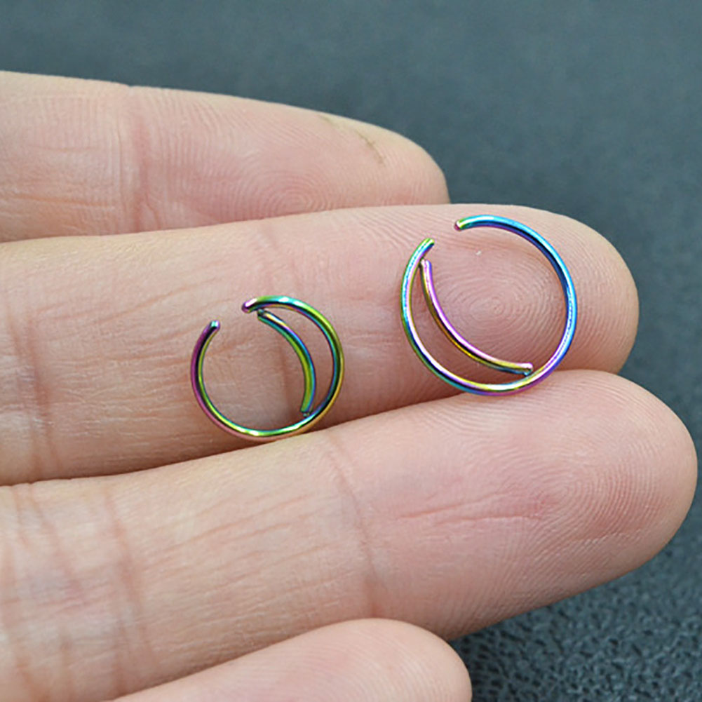 1 Khuyên Mũi Hình Mặt Trăng Thời Trang Cá Tính