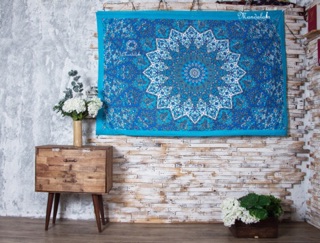 Khăn Mandala Ấn Độ 100% cotton 2m2 X 1m4