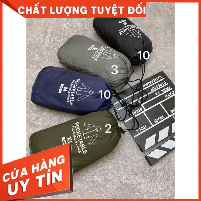 Giá Đặc Biệt - Áo Gió Nam Hai Lớp Chống Nước - Gió Vân Nổi - Big Size - Túi Đựng kèm