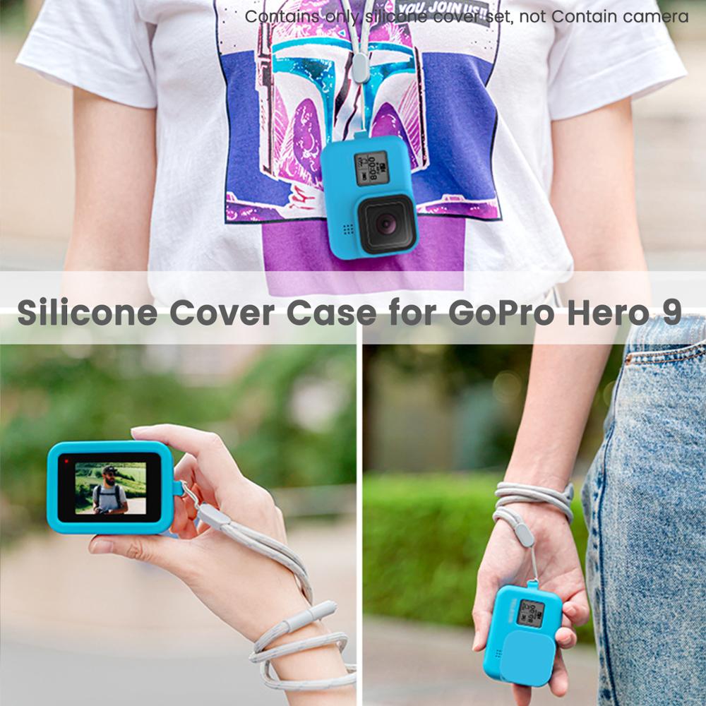 Vỏ Silicone Chất Lượng Cao Bảo Vệ Camera Hành Trình Gopro Hero 10 9 Black 2 Trong 1 | BigBuy360 - bigbuy360.vn