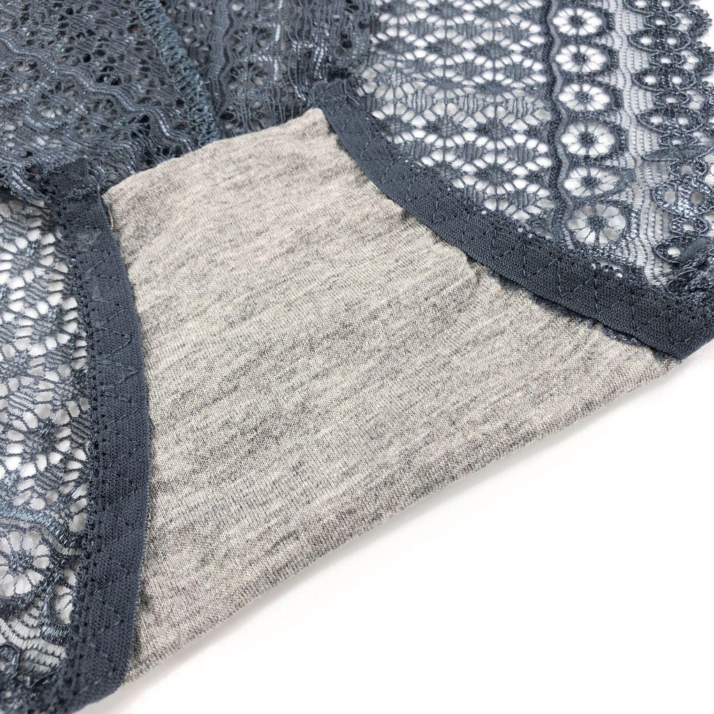 OCEANMAP Quần Lót Ren Hoa Lưng Vừa Kháng Khuẩn Thời Trang Quyến Rũ Cho Nữ