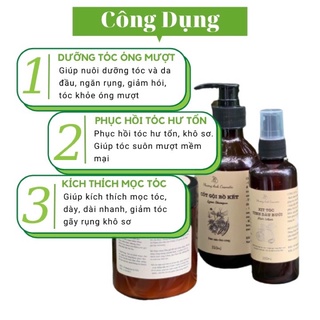 COMBO CỐT GỘI BỒ KẾT - Ủ XẢ BƯỞI DỪA ( Tặng dưỡng mi + xịt bưởi )