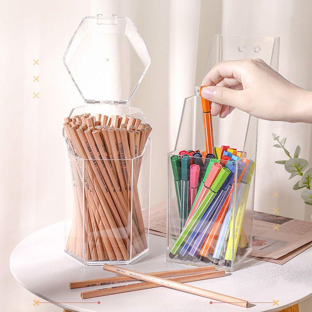 LLOYD Hộp Đựng Bút Trong Suốt Sáng Tạo Sắp Xếp Gọn Gàng Cho Nhà Ở / Văn Phòng Ốp
