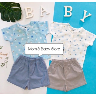 Bộ cộc tay cài giữa bé trai LULLABY