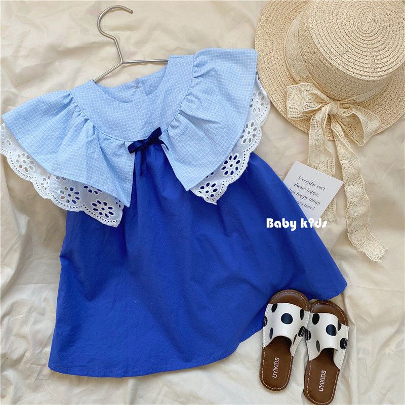 Đầm SáT NáCh Ren Hoa MùA Hè HàN QuốC MớI Cho Bé