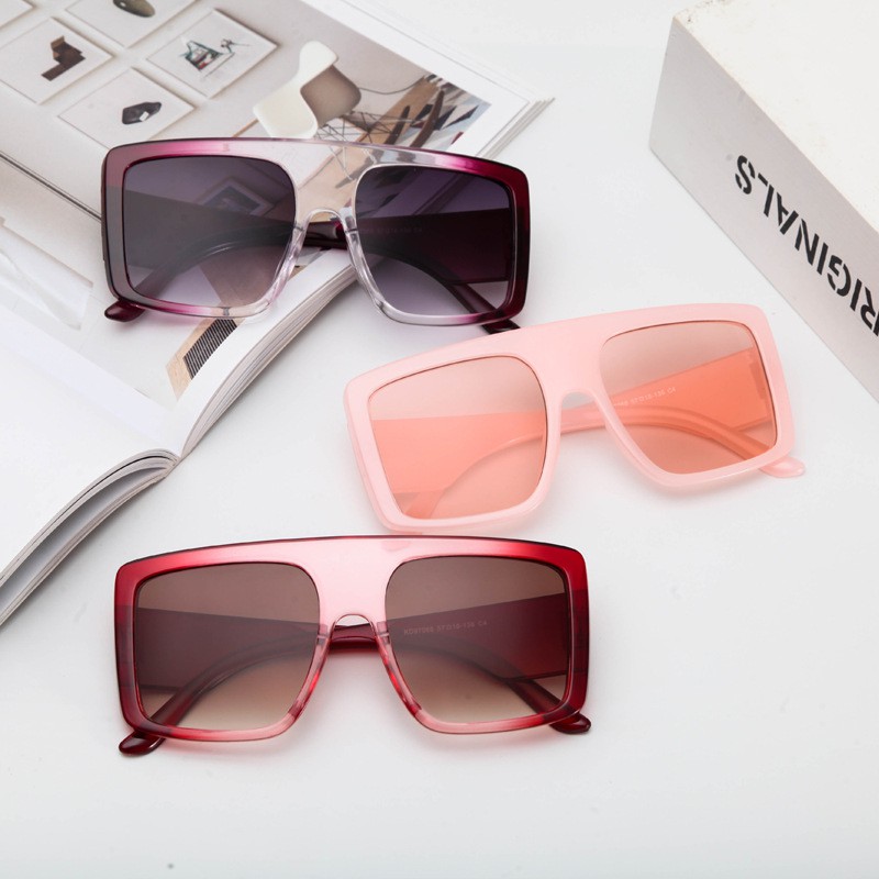 Kính Mát Gọng Vuông Phong Cách Vintage Cho Nam Và Nữ