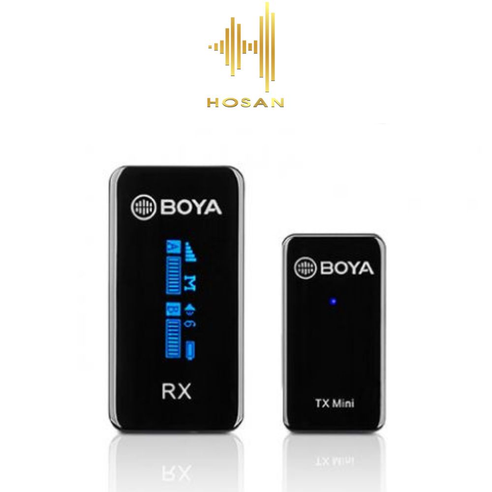 Micro thu âm không dây HOSAN BY-XM6-S1 Mini màn hình OLED sống động công nghệ mới
