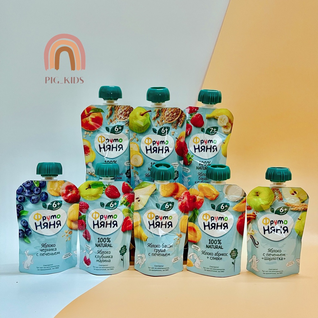 Hoa Quả Nghiền Fruto Nga Cho Bé Gói 90gr