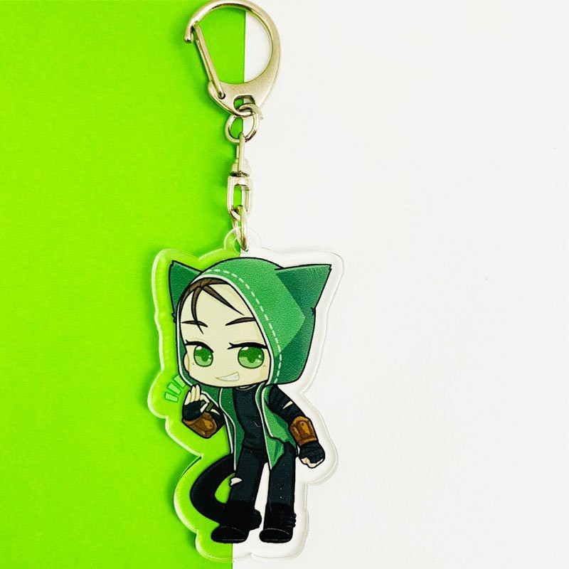 ( Mica trong acrylic) Móc khóa Identity V Nhân cách thứ năm VER CHÀO HỎI in hình anime
