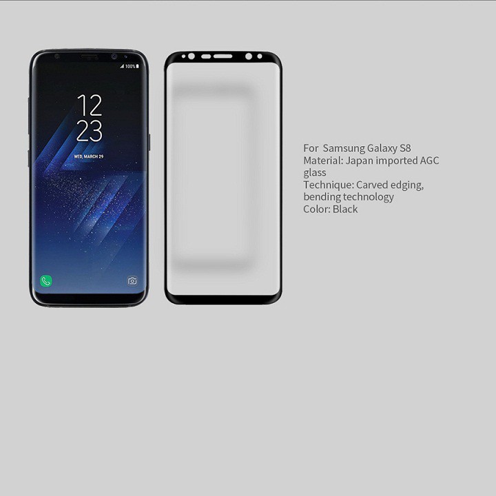 [Mã ELFLASH5 giảm 20K đơn 50K] MIẾNG DÁN CƯỜNG LỰC SAMSUNG GALAXY S8 PLUS NILLKIN 3D CP+MAX CHÍNH HÃNG HÀNG CHUẨN