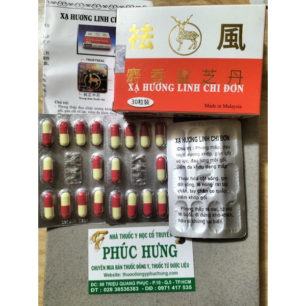 Xạ hương Linh chi đơn -Lin chee tan- Malaysia H/30v