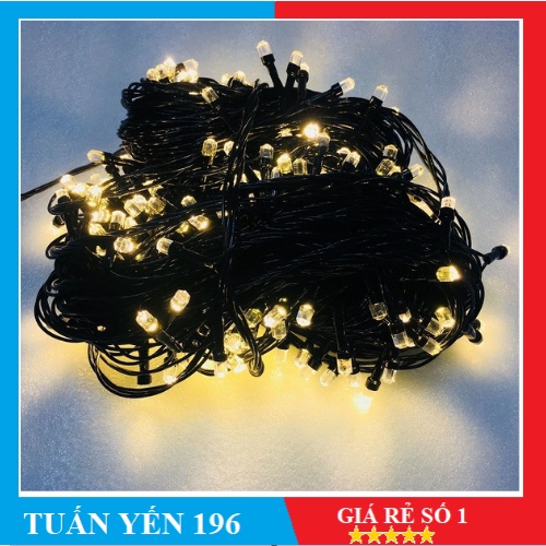 Combo 3 Dây đèn chớp đủ màu 40m - bóng lục giác-bóng Q8