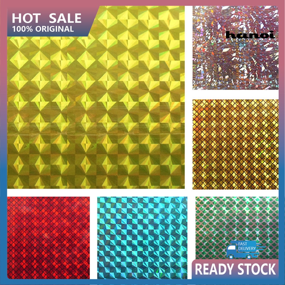 Bộ 2 miếng dán màu holographic dùng làm mồi câu cá