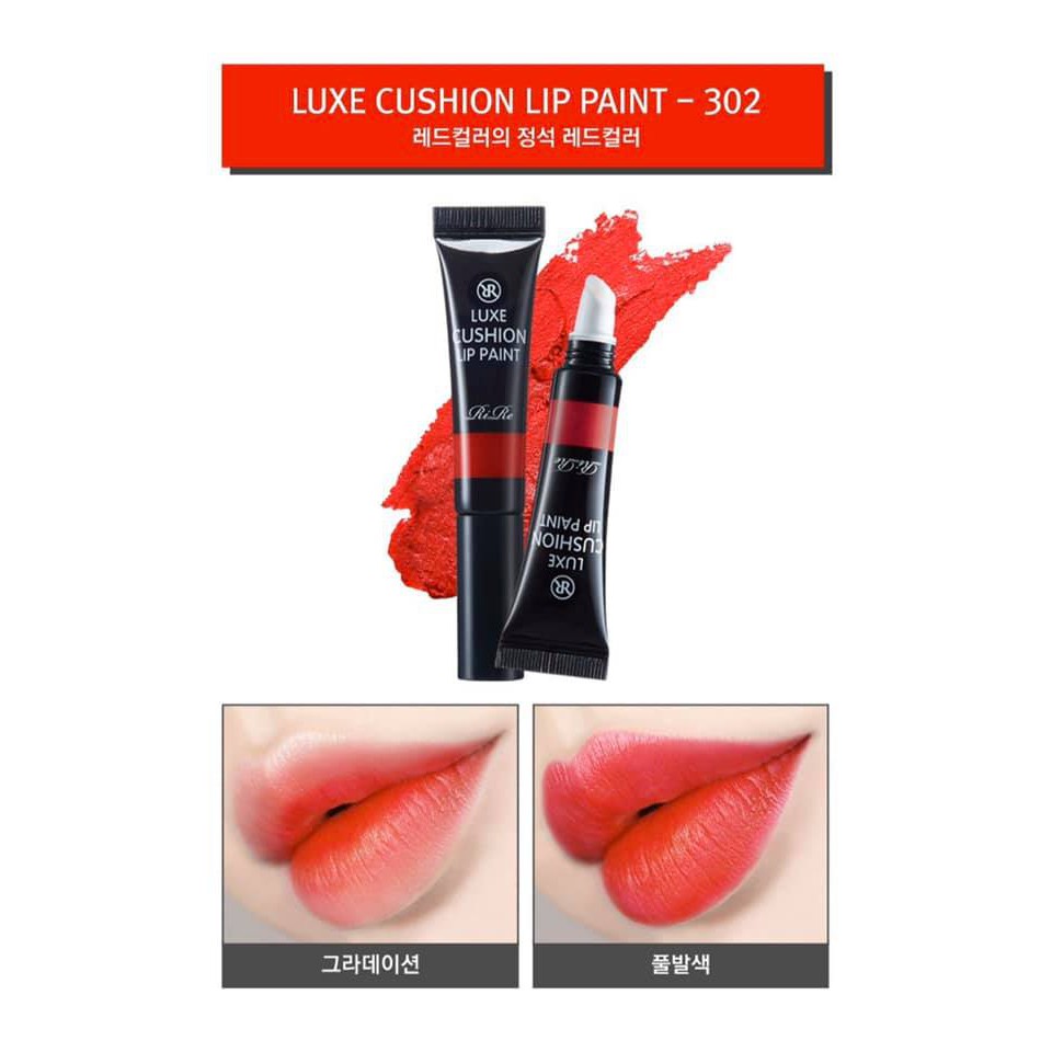 [Made in Korea] SON CUSHION RIRE LUXE LIP PAINT Hàn Quốc giữ màu lâu, với đặc tính dưỡng môi,không làm da môi bong tróc