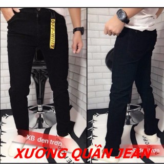 Quần jean nam đen trơn có size đại qn0006