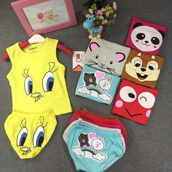 Đồ Bộ Cho Bé ❤️ FREESHIP Đơn Từ 250k❤️ Đồ Bộ Chip Đùi Siêu Cute cho bé 7-15Kg