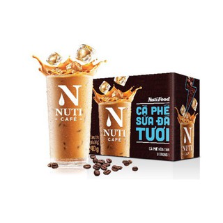 CÀ PHÊ SỮA ĐÁ TƯƠI NUTI CAFE - HỘP 240G