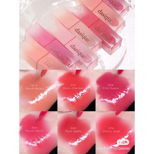 🍒Summer Coral-17 Màu🍒Son Tint Bóng Dasique Dew Juicy Tint 3.5g