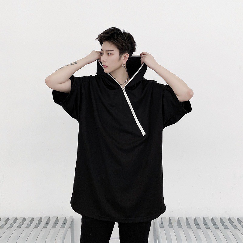 ÁO THUN TAY LỠ NAM VÒNG DÂY KÉO NÓN