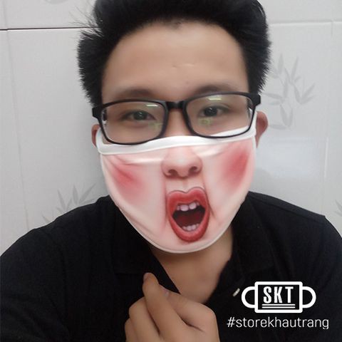 Khẩu Trang Khẩu Nghiệp 3D Mặt Biến Thái | 4 Loại Mẫu Mã | BigBuy360 - bigbuy360.vn