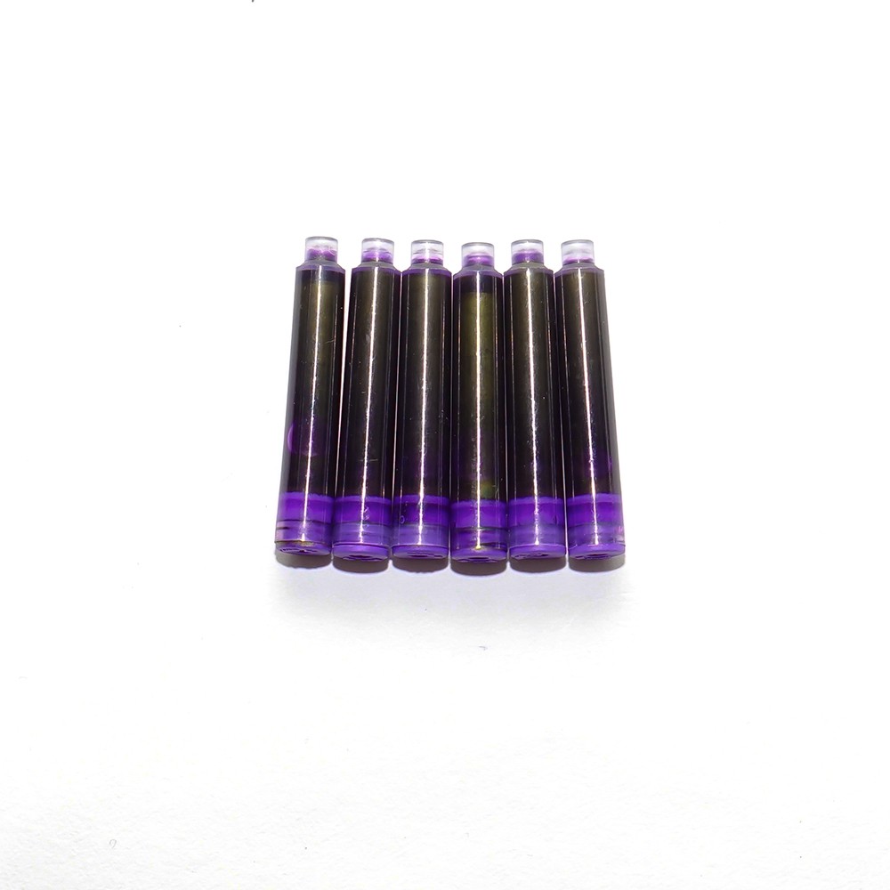 Mực ống tím Hồng Hà dành cho bút máy (2156) - hộp 6 ống