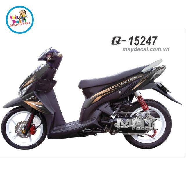 Tem mẫu zin Click 110 tem 3 lớp ko bay màu