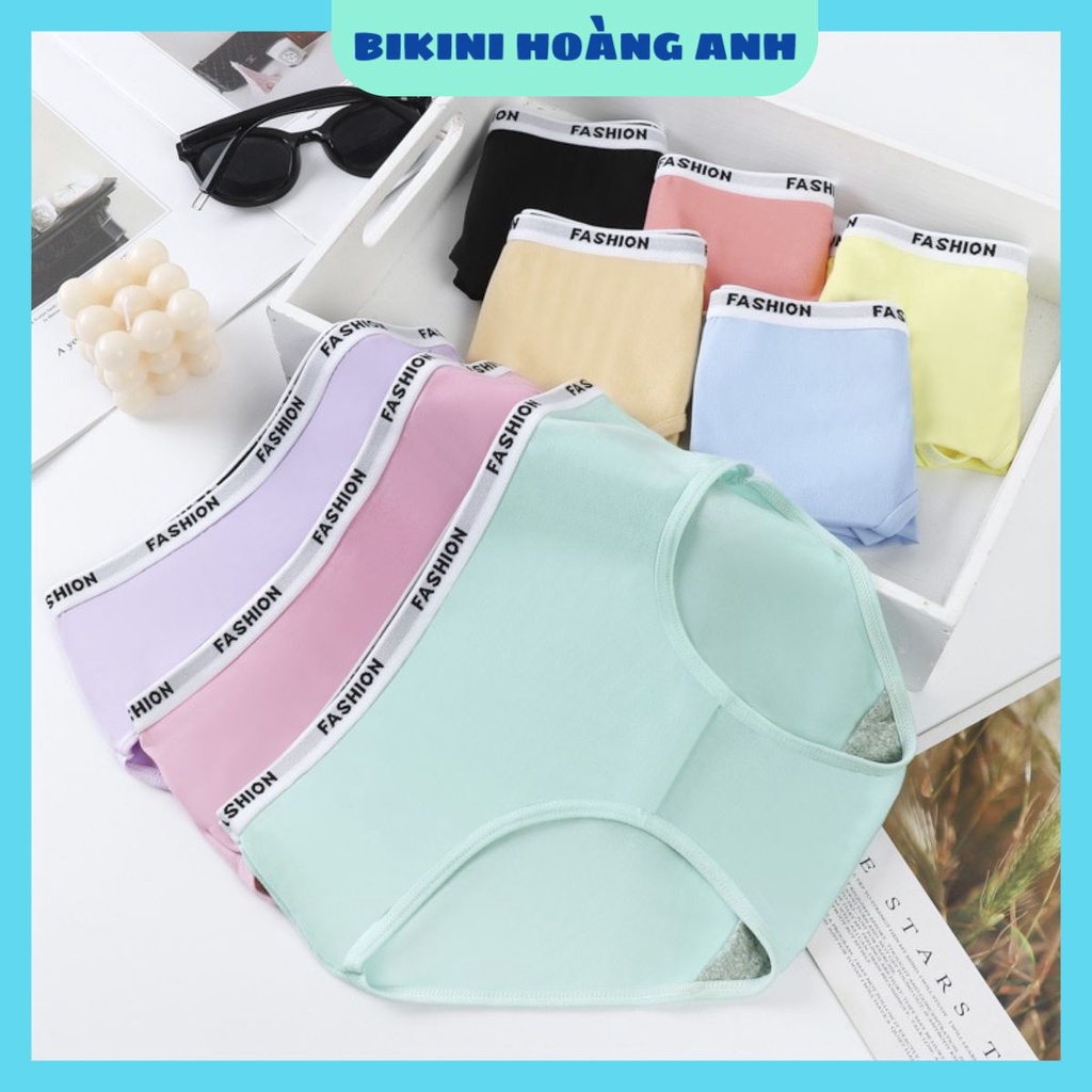 Quần Lót Nữ Cotton chun in chữ cá tính CÓ BIGSIZE mã 034