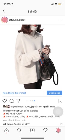 [ORDER] Áo len cổ lọ