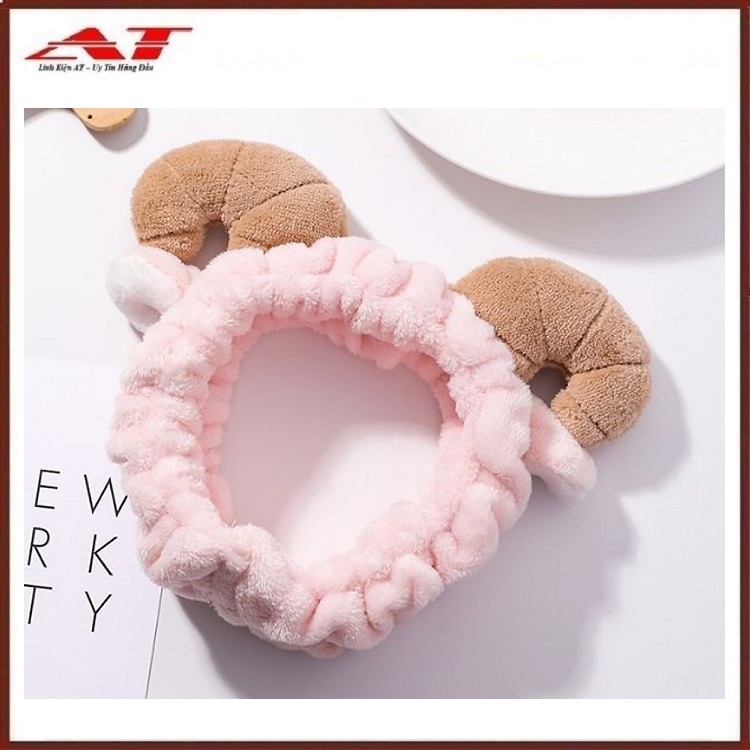 Băng Đô Sừng Cừu 3D Vải Bông Mềm Mượt Siêu Co Giãn, Không Bai Xù !