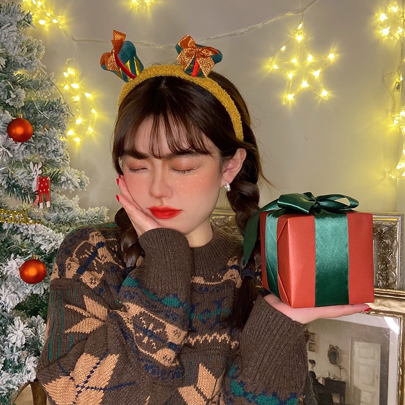 Băng đô cài tóc phong cách giáng sinh dễ thương