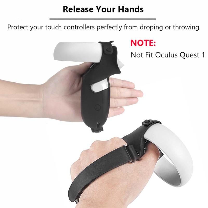 Vỏ Bọc Silicone Bảo Vệ Tay Cầm VR Và Dây Đeo Cho Kính Thực Tế Ảo Oculus Quest 2