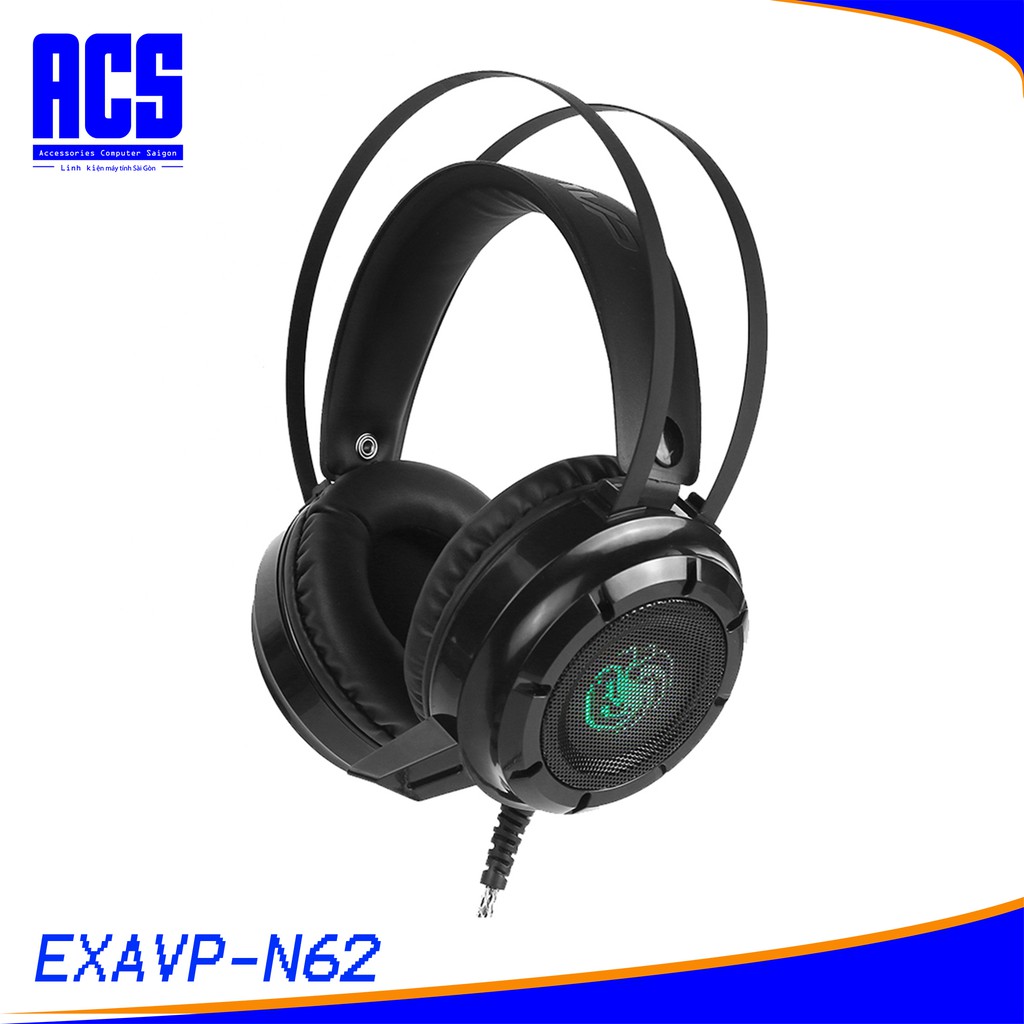 Tai nghe chụp tai chuyên game EXAVP N62 có Rung và Led Âm thanh sống động / Headphone gaming