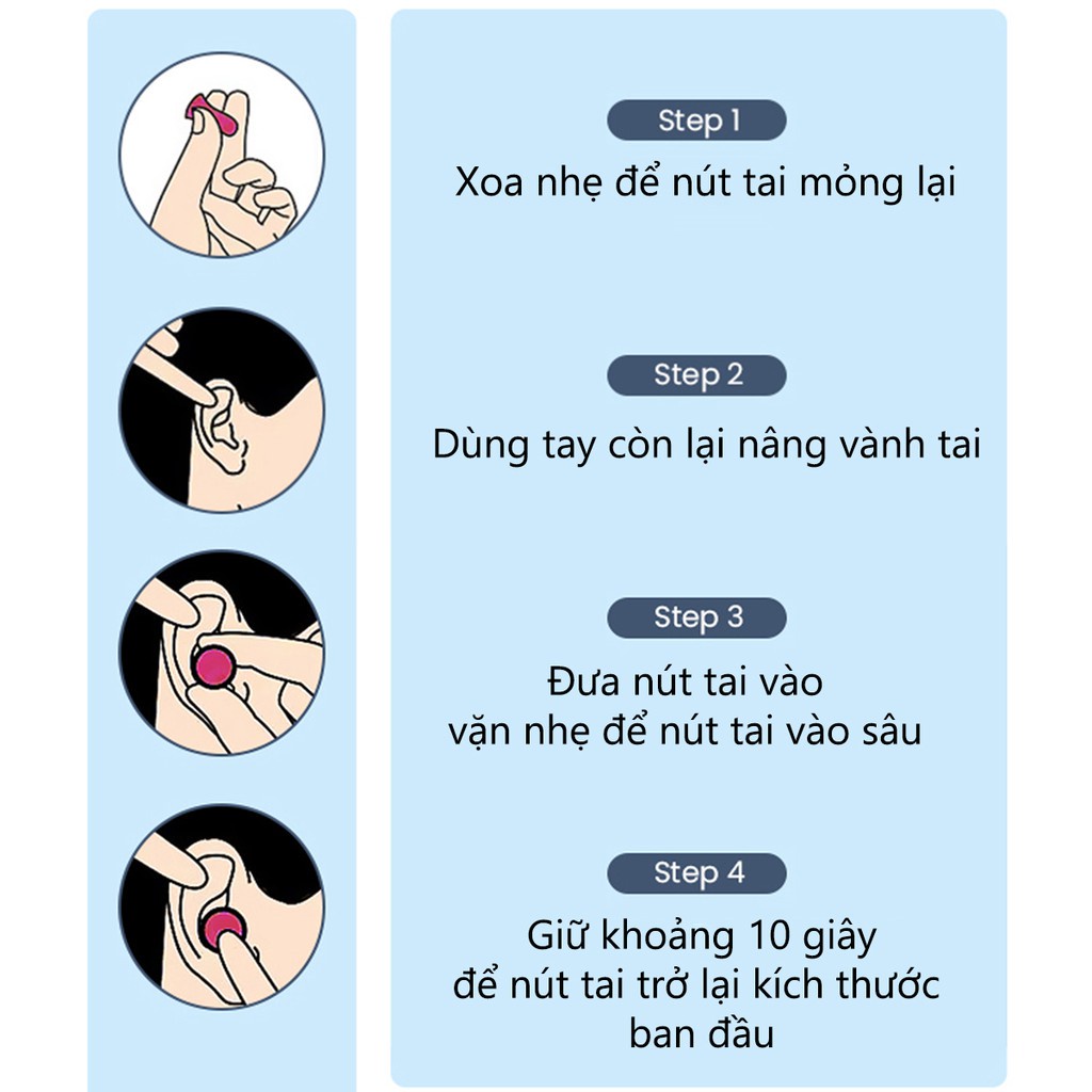 Nút tai chống ồn Silicon Smart Fit cao cấp