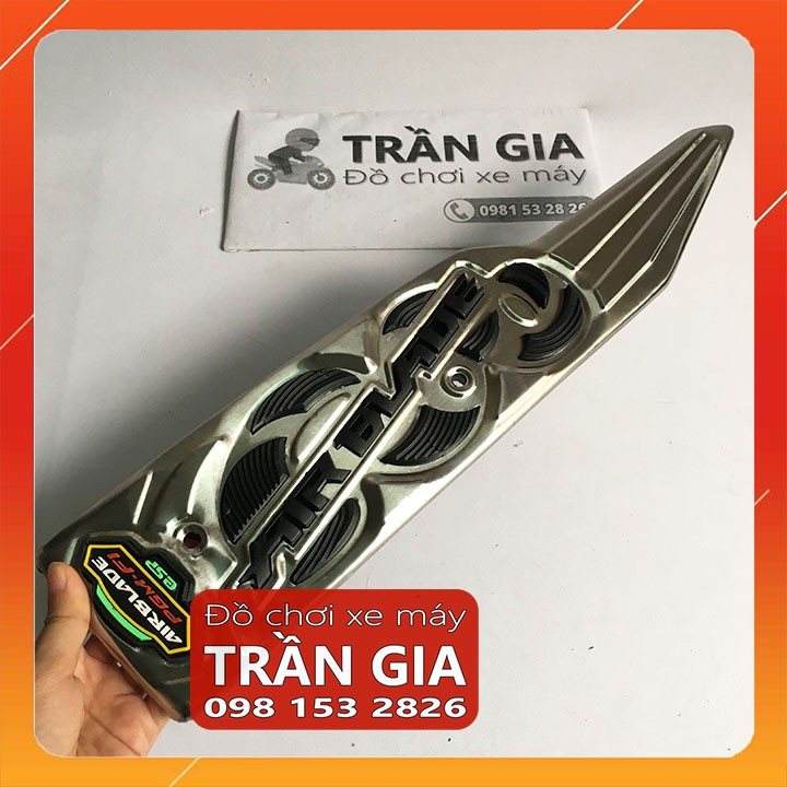 Thảm lót để chân inox xe AB airblade năm 2020-2021 nửa đầu 2022 tấm trải sàn gác chân air blade - phụ kiện trang trí