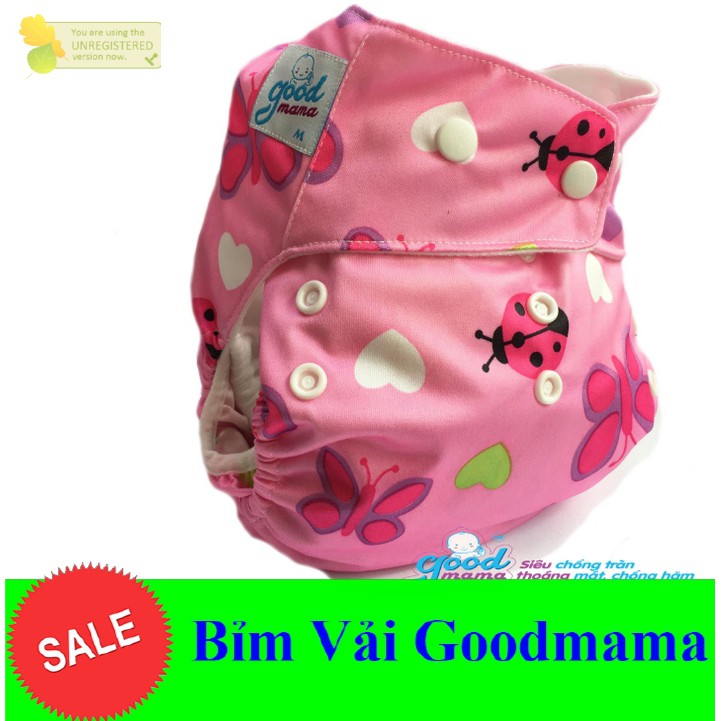 Bỉm Vải Goodmama Size M( 3-13kg),L( 10-20kg) Ban đêm, ban ngày