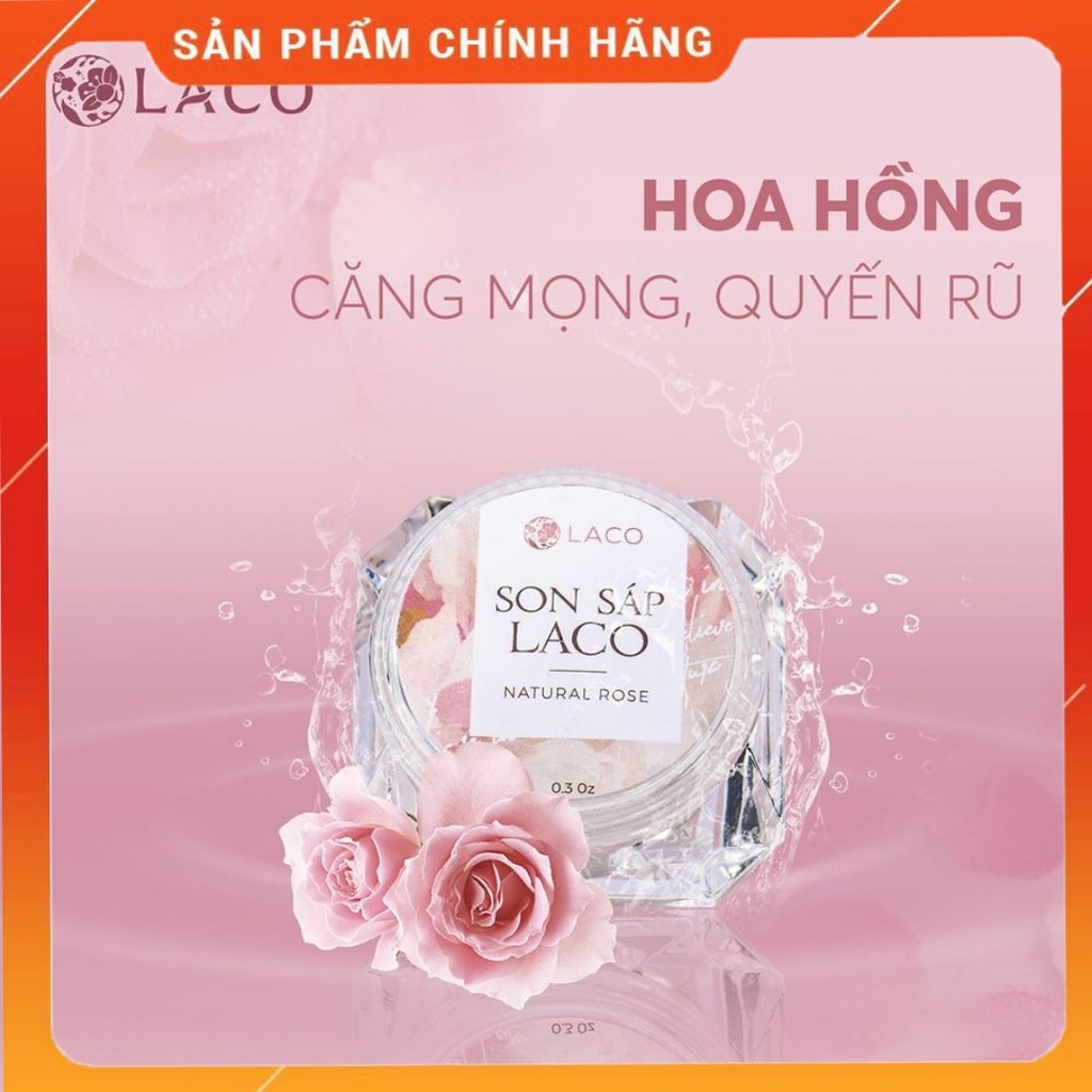 Son sáp dưỡng môi LACO, giúp môi hồng hào, mềm, chống khô môi.