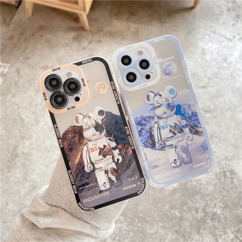 Ốp Điện Thoại Silicon Mềm In Hình Gấu Thích Hợp Cho Iphone 7plus 8p 8+ X Xr Xs X Max 13 Pro Max 12 Pro 11 Pro Max