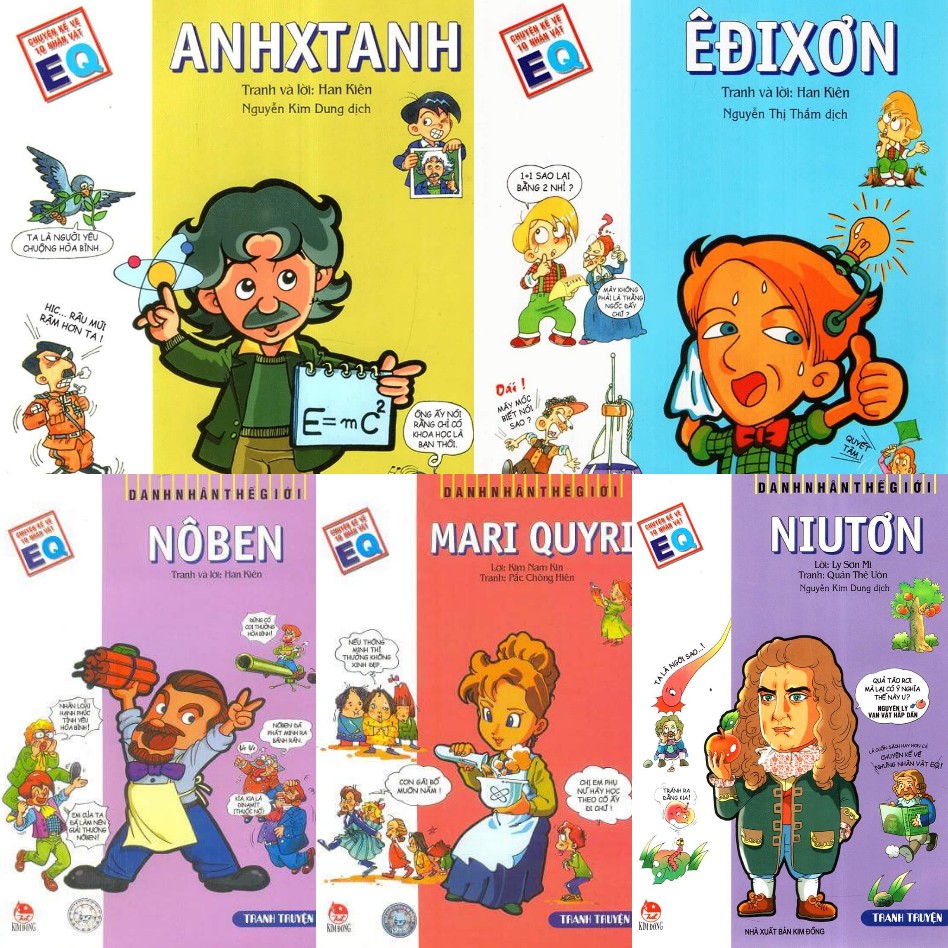 Sach Combo Truyện Tranh Comic Danh Nhan Thế Giới Kim đồng Muazii